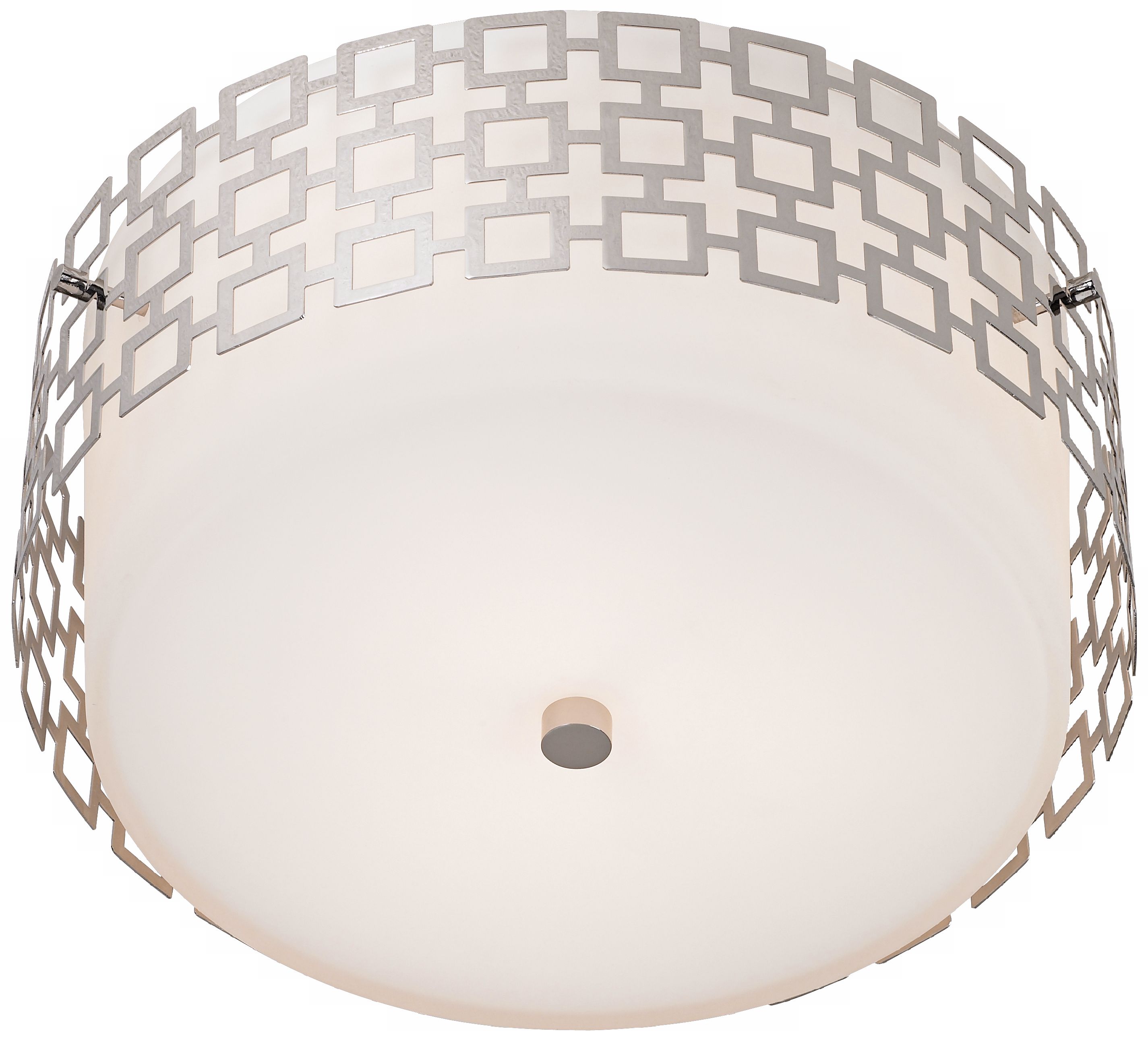 Jonathan Adler Parker 15 1/4" Wide Nickel Ceiling Light H0679