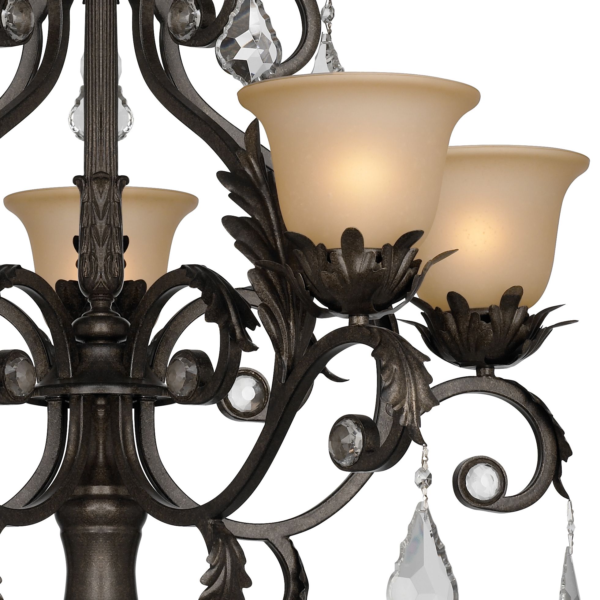 Kathy Ireland Ramas de Luces Bronze 31" Wide Chandelier P0311