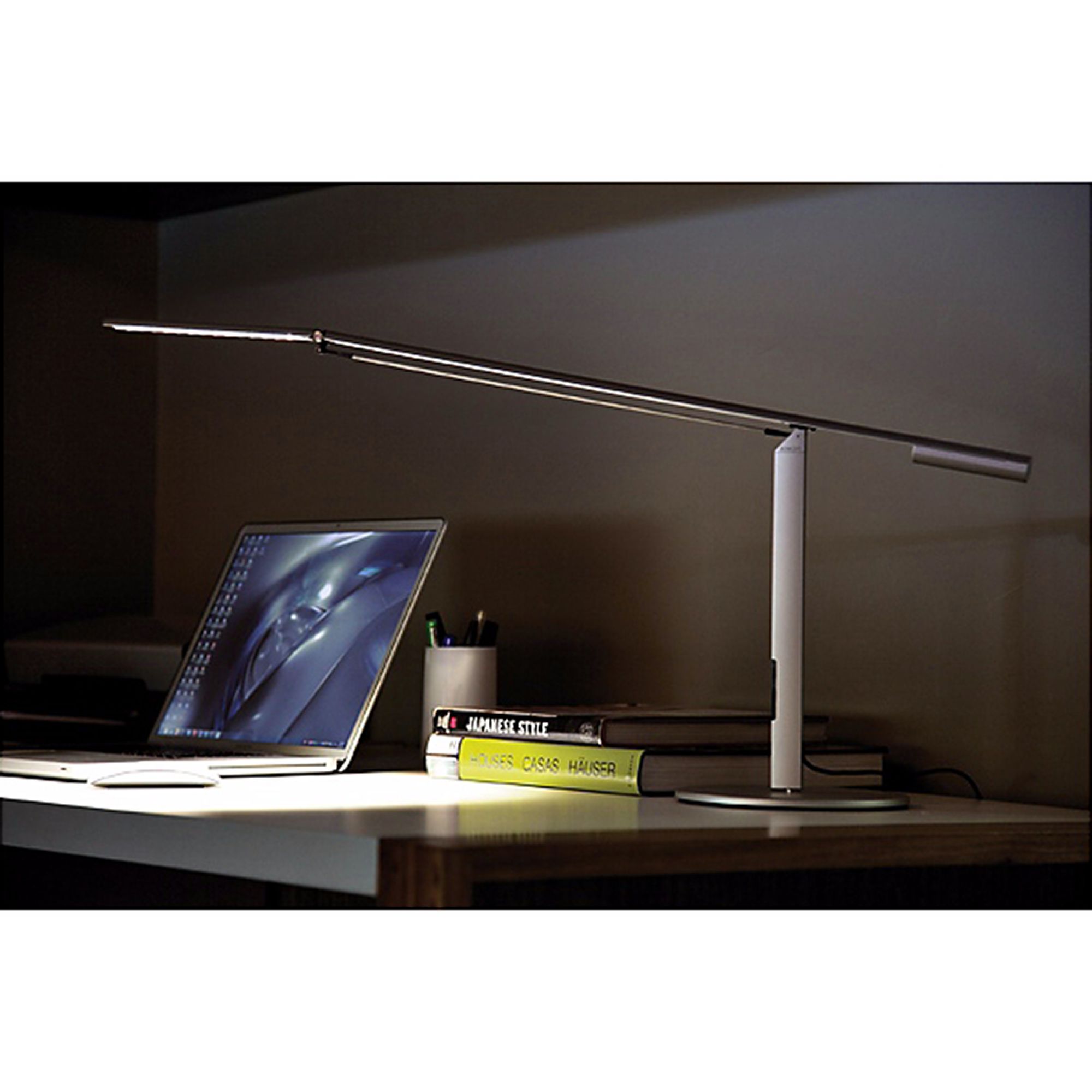 Equo Gen 3 Led Desk Lamp Gen 3 Equo Daylight LED Desk Lamp Silver with Touch Dimmer R5795