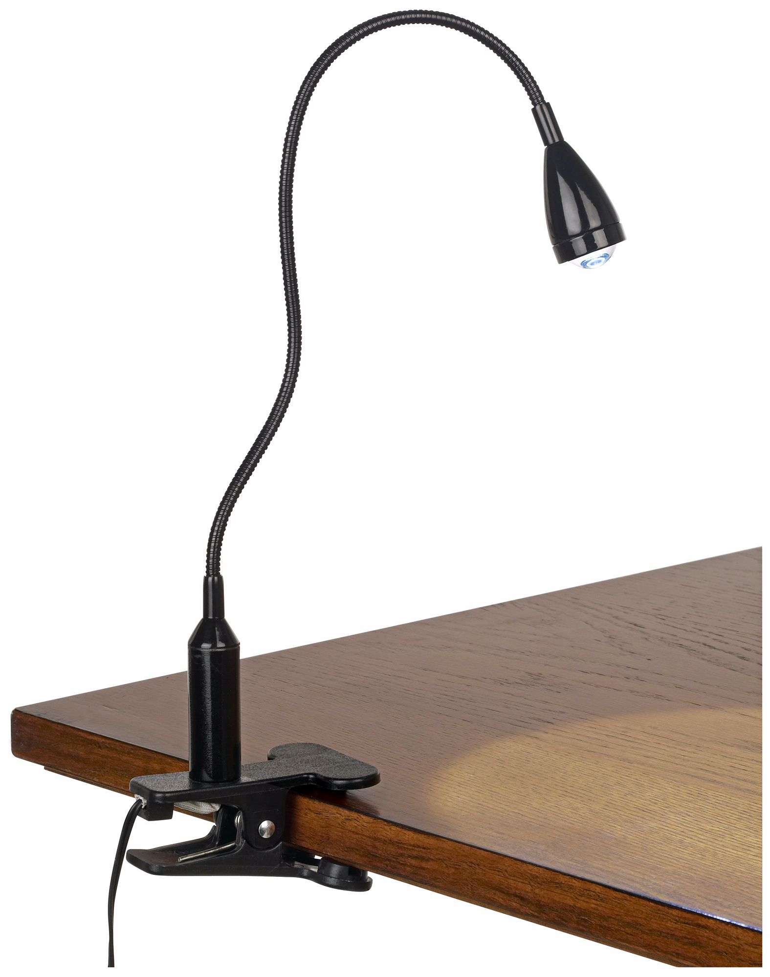 LED Adjustable Gooseneck Energy Efficient Black Clip Light R5899