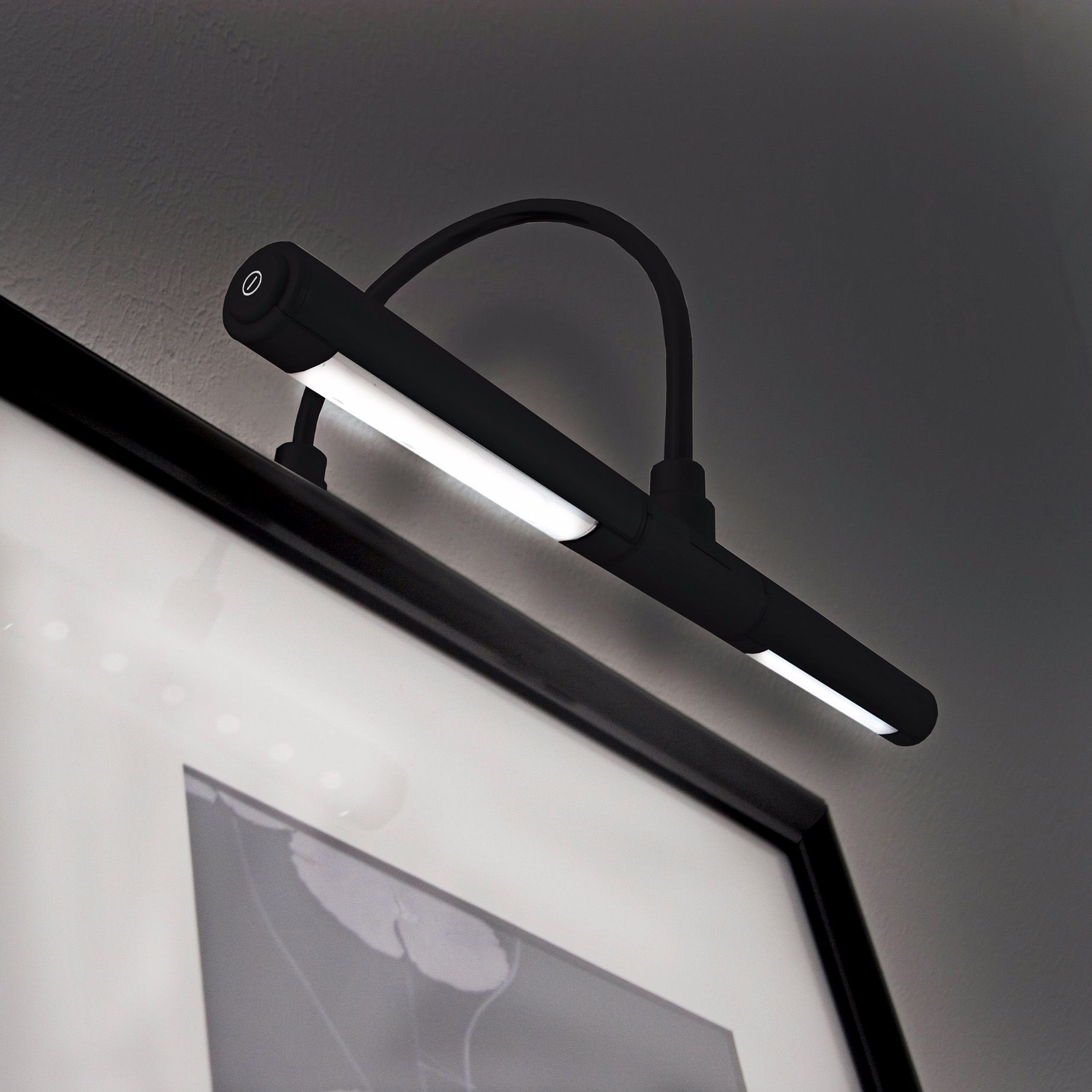 Black Battery Powered 13"W Dimmable Picture Light T4063 Lamps Plus