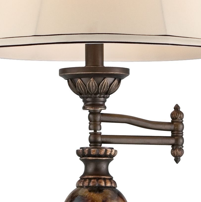 Kathy Ireland Mulholland 61" High Swing Arm Floor Lamp T4197 Lamps