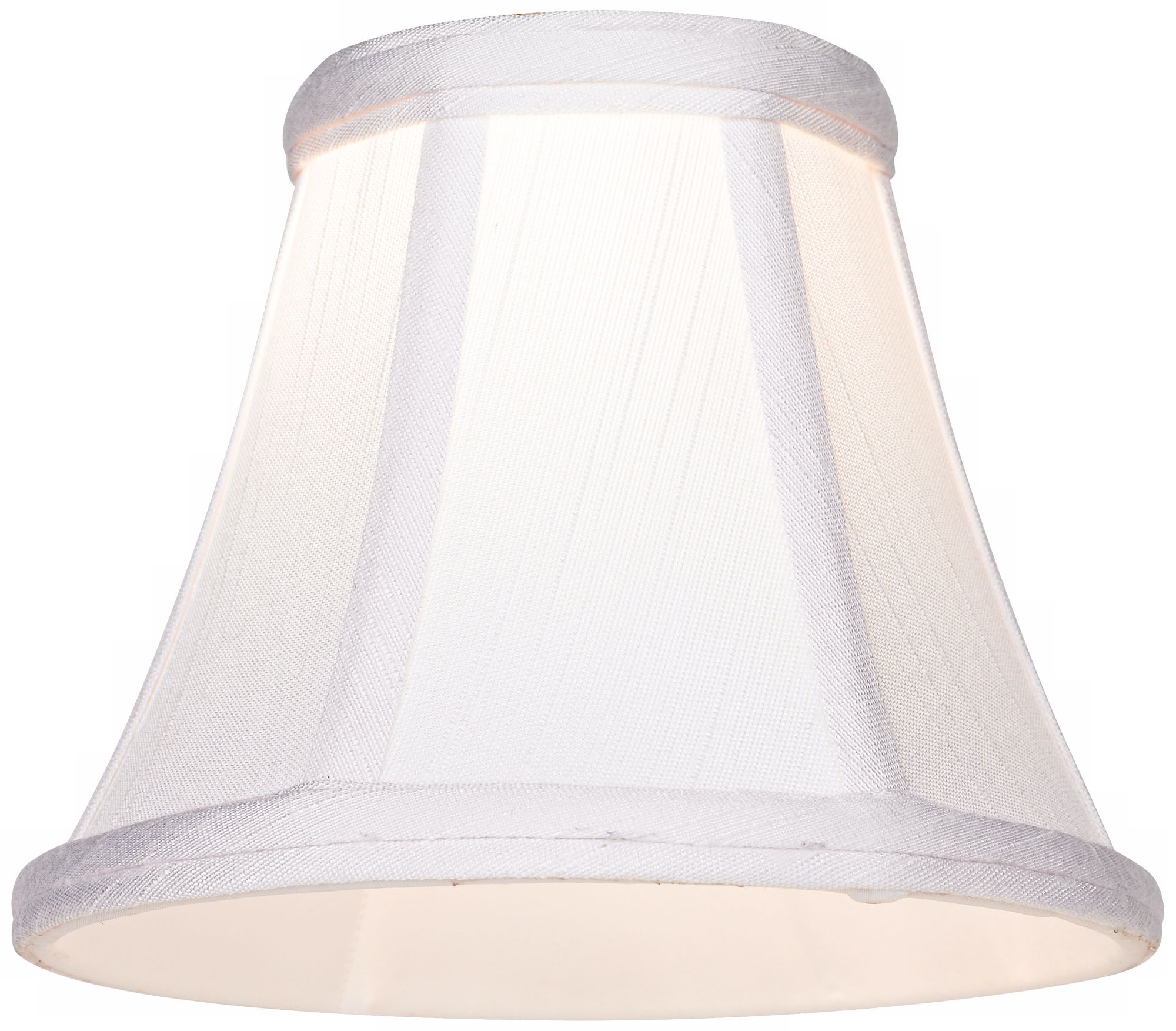 Imperial White Fabric Lamp Shade 3x6x5 (ClipOn) T4409 Lamps Plus