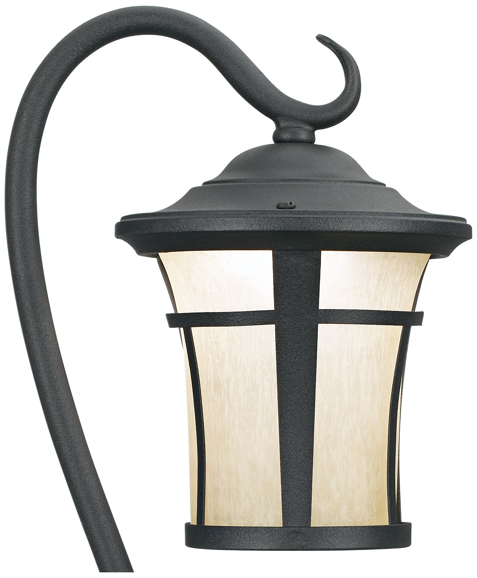 Textured Black LED Carriage Landscape Light with Hook T8387 Lamps Plus