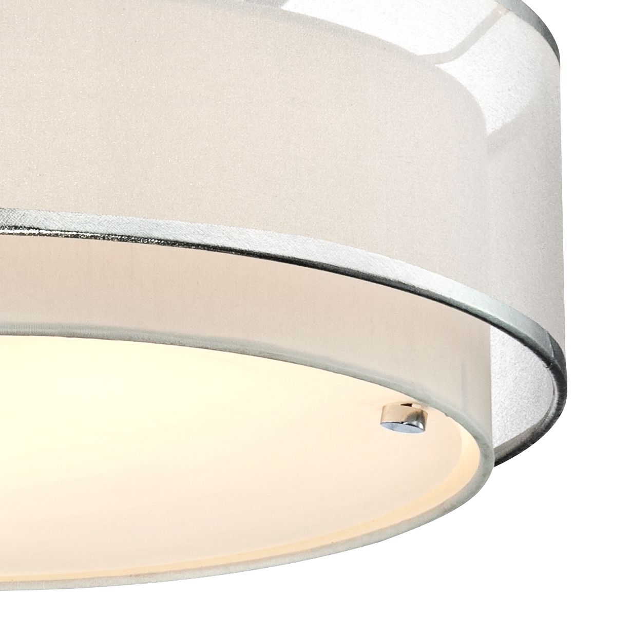 Possini Euro Design Double Organza 16" Wide Ceiling Light T9756