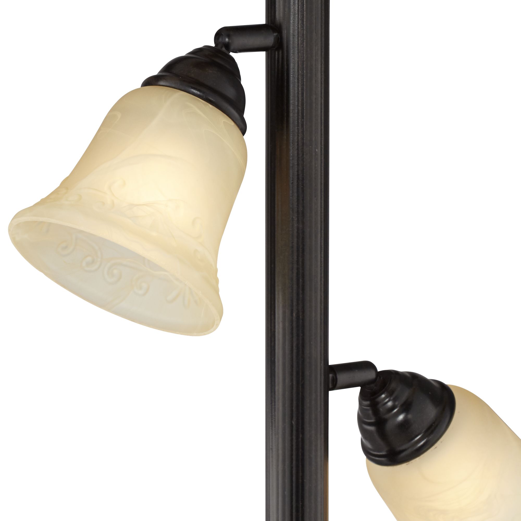 Bronze Crackle 72" High Tree Torchiere Floor Lamp U0565 Lamps Plus