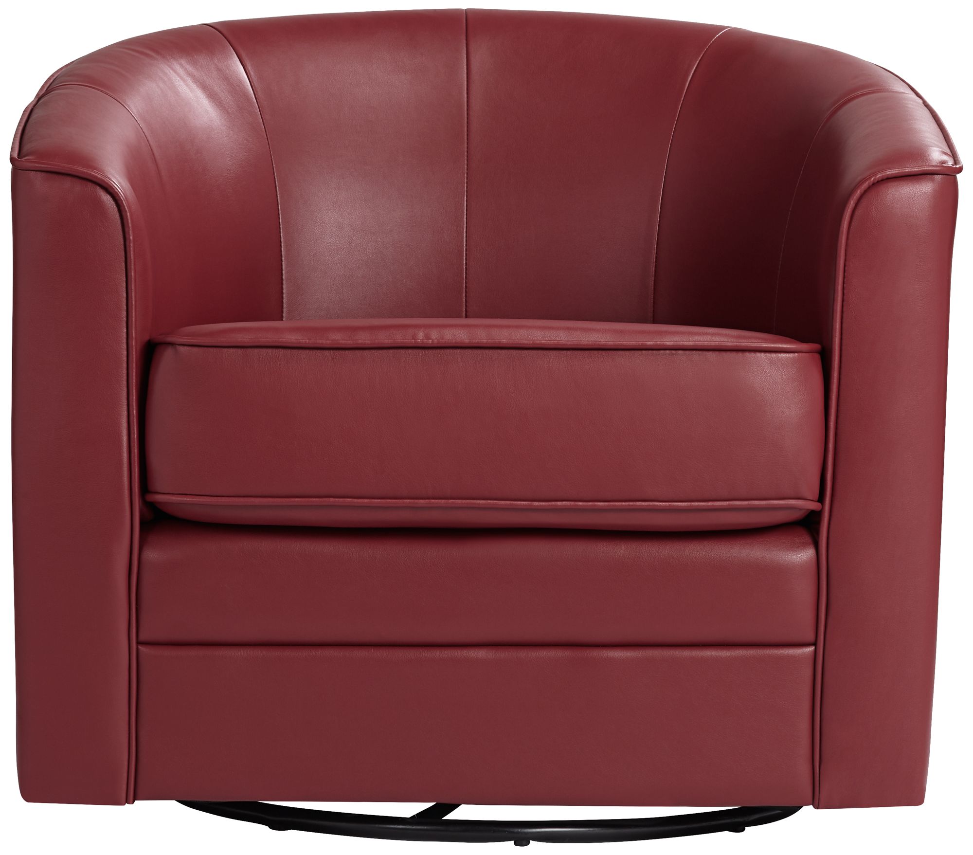 Red Leather Swivel Club Chair Keller Scarlet Red Bonded Leather Swivel Club Chair U4612 Lamps Plus
