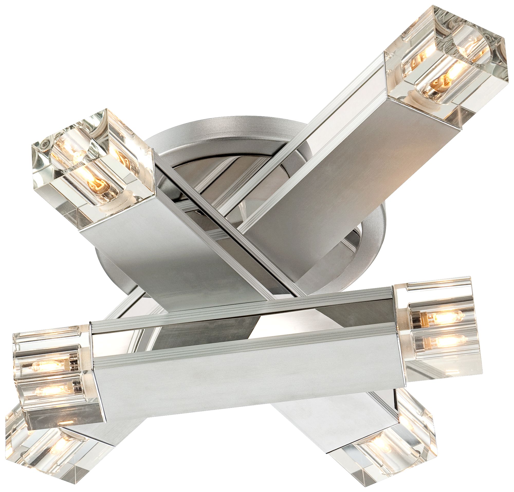 Possini Euro Design Three Stacked Rods Ceiling Light Fixture U6240