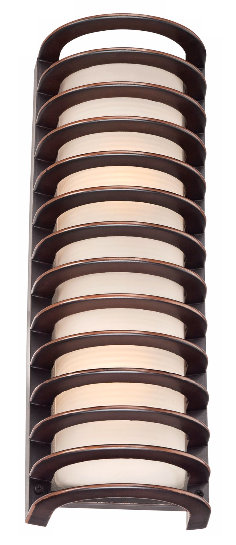 John Timberland Bronze Grid 16 3/4" High Outdoor Wall Light U6628