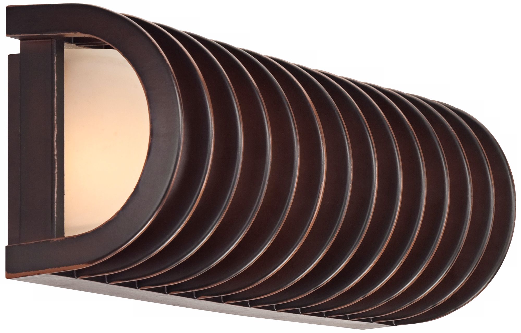 John Timberland Bronze Grid 16 3/4" High Outdoor Wall Light U6628