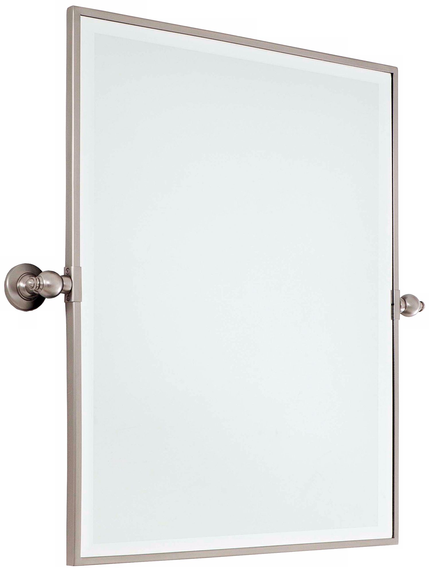 Minka 30" High XL Brushed Nickel Bathroom Wall Mirror V2154 Lamps Plus