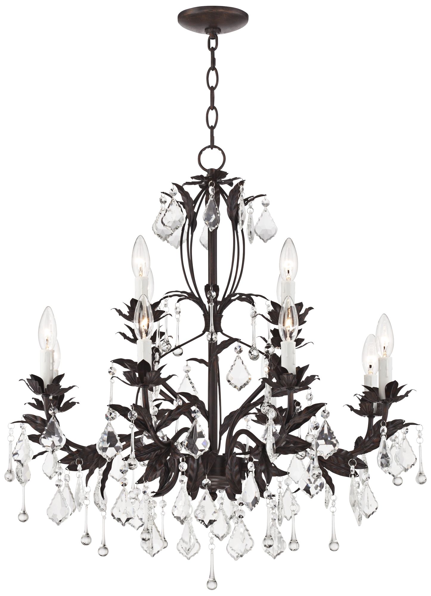 Kathy Ireland Venezia 12Light 28" Wide Bronze Chandelier X4971