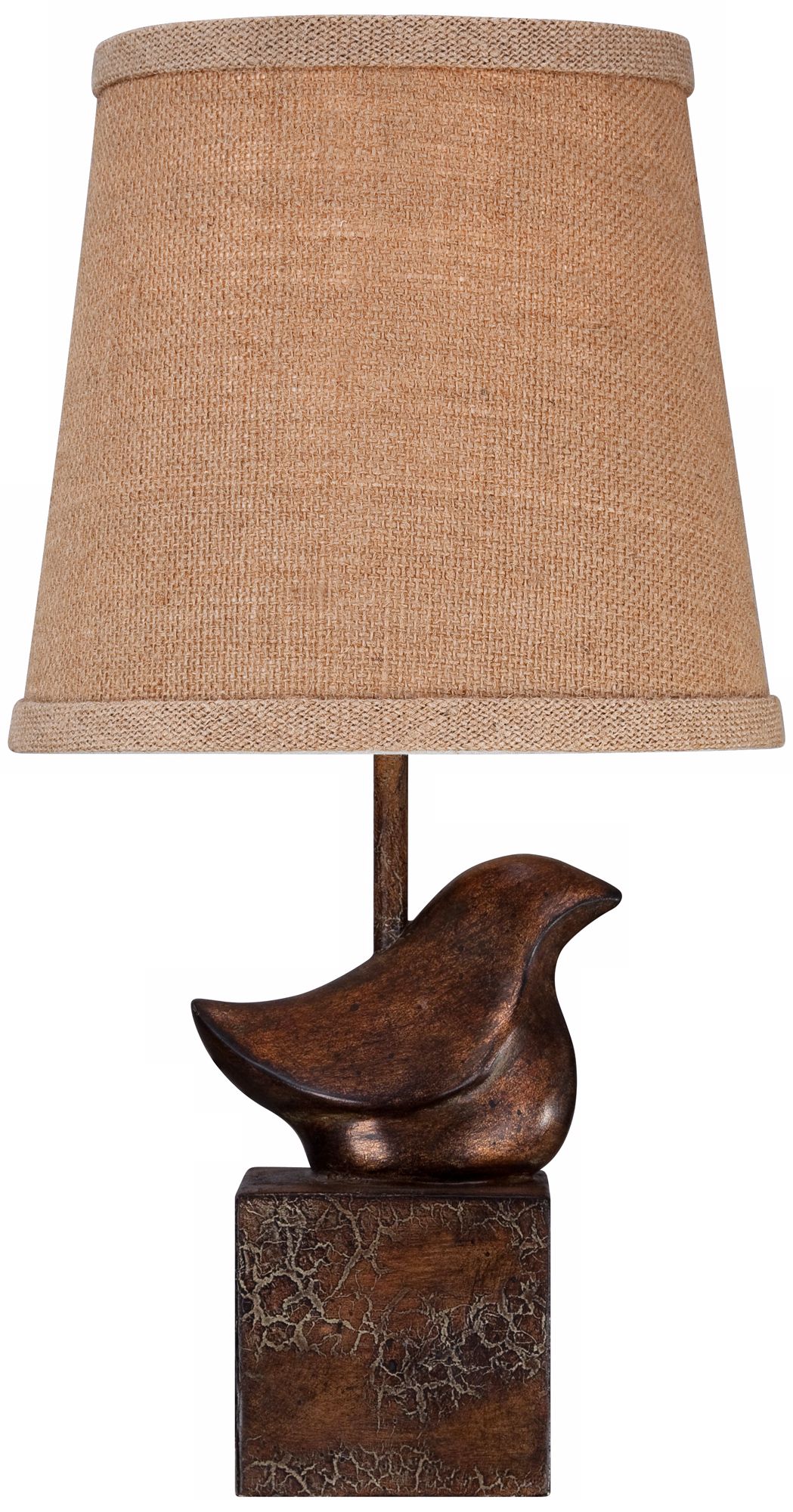 Bird Moderne Crackle Finish 15 1/2" High Small Accent Lamp X6612