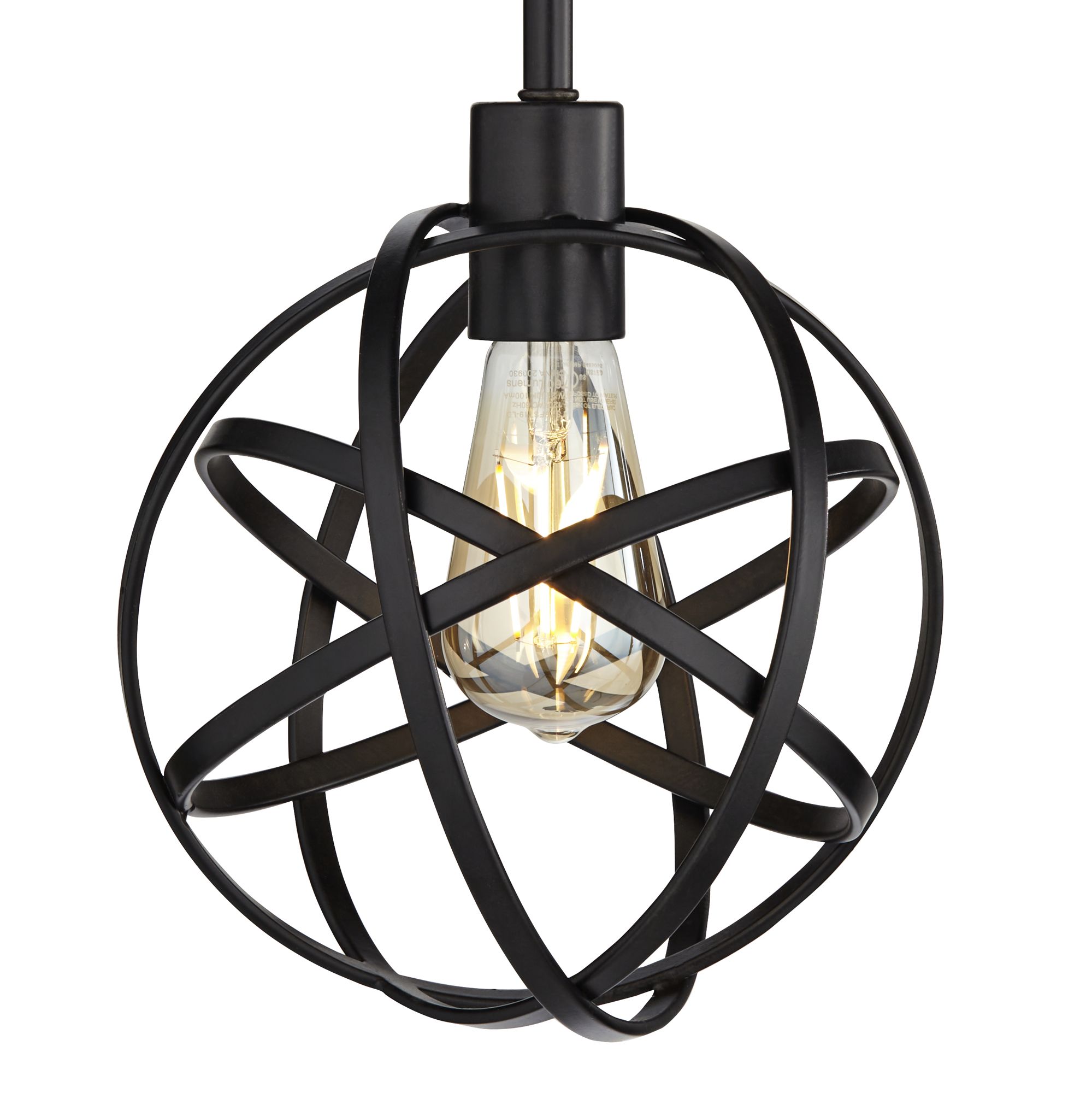 Industrial Atom 8" Wide LED Edison Bulb MiniPendant Light Y2293