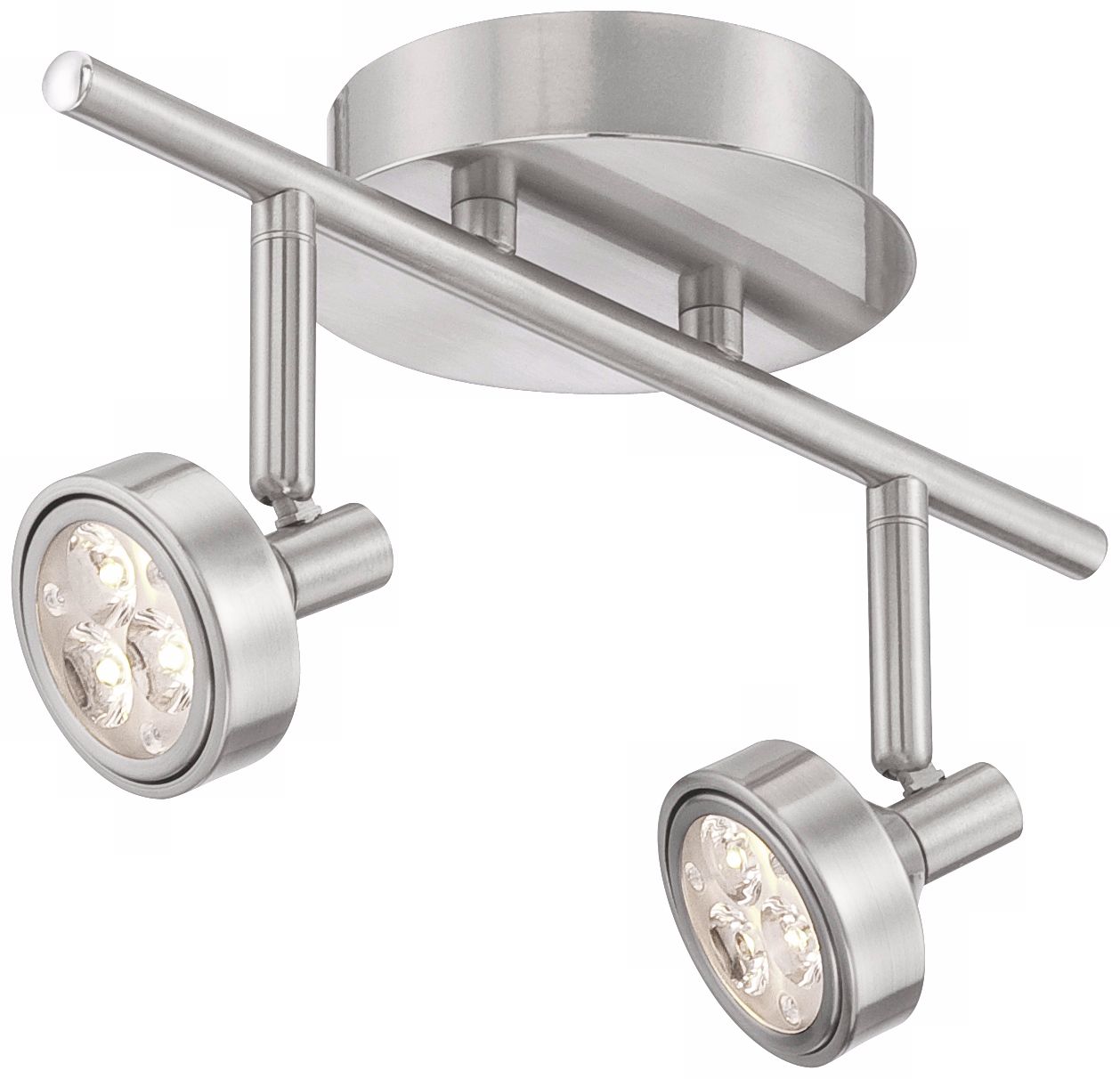 Tilden 2Light LED Brushed Nickel Track Fixture by ProTrack Y7281