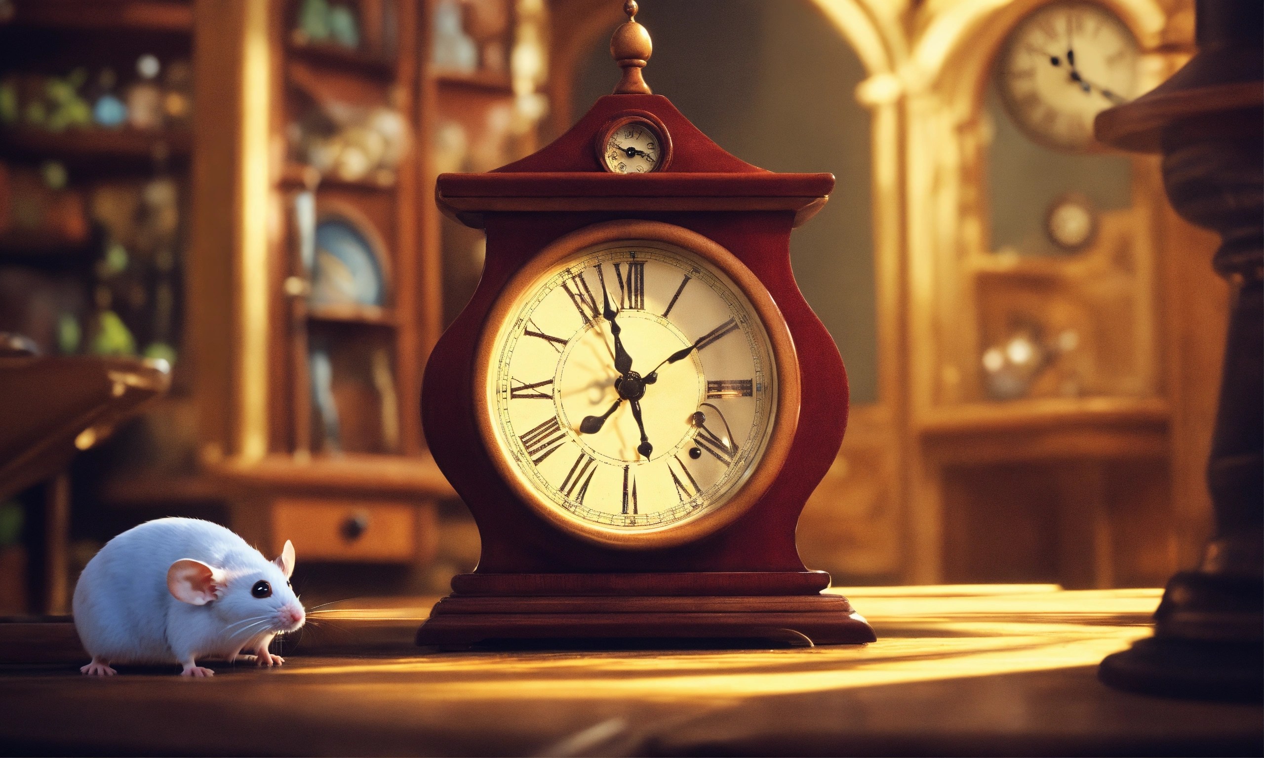 Lexica "Create an engaging visual representation of the scene from 'Hickory Dickory Dock