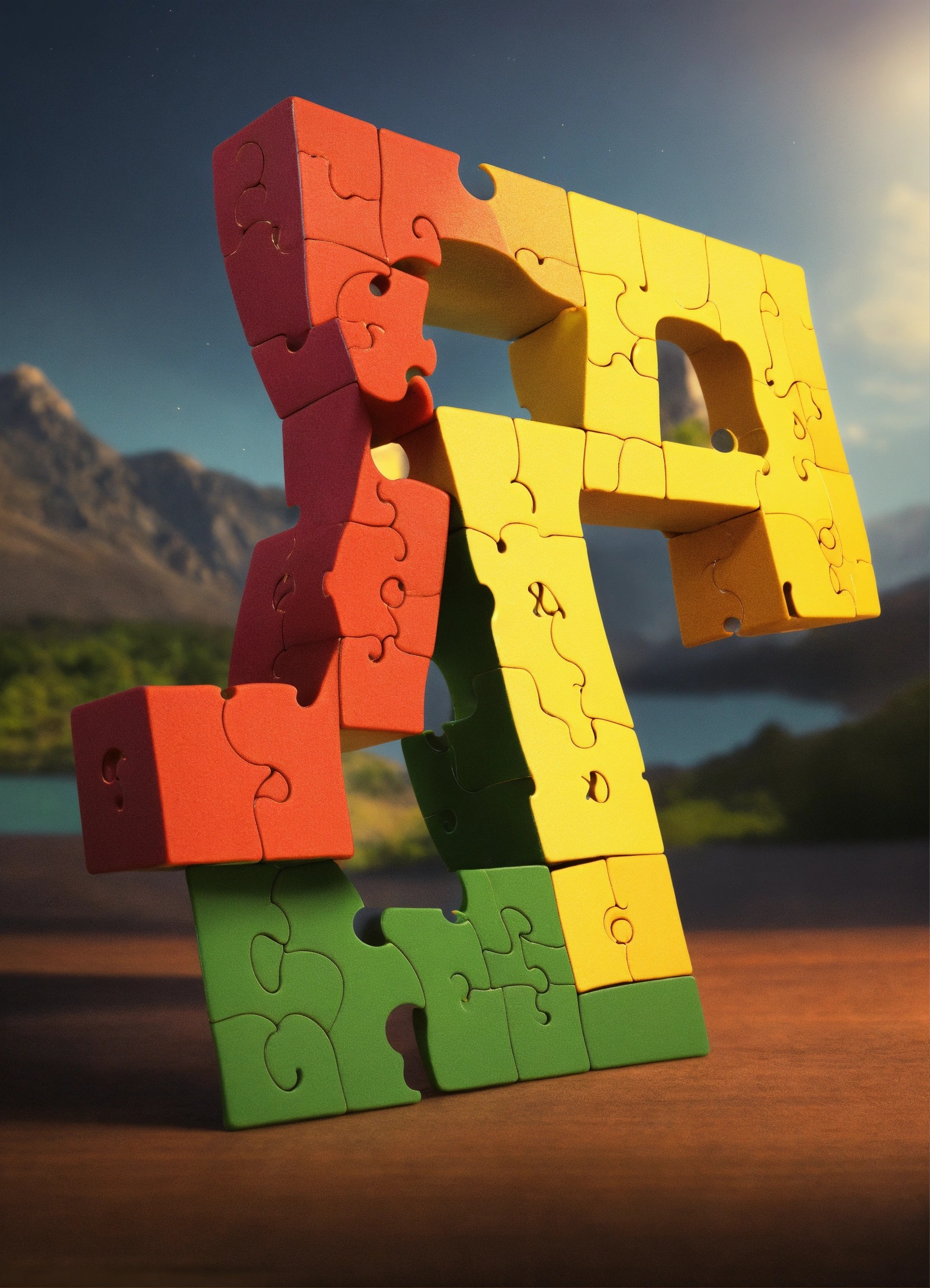 Lexica - A single puzzle piece that uses the letters "A" "A" "G" "K" as