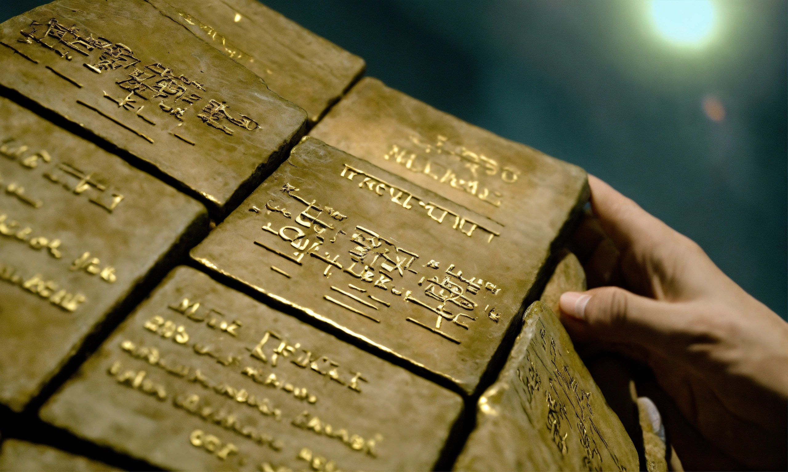 Lexica Stone Tablets Hz. In Moses' hands are the stone tablets of the