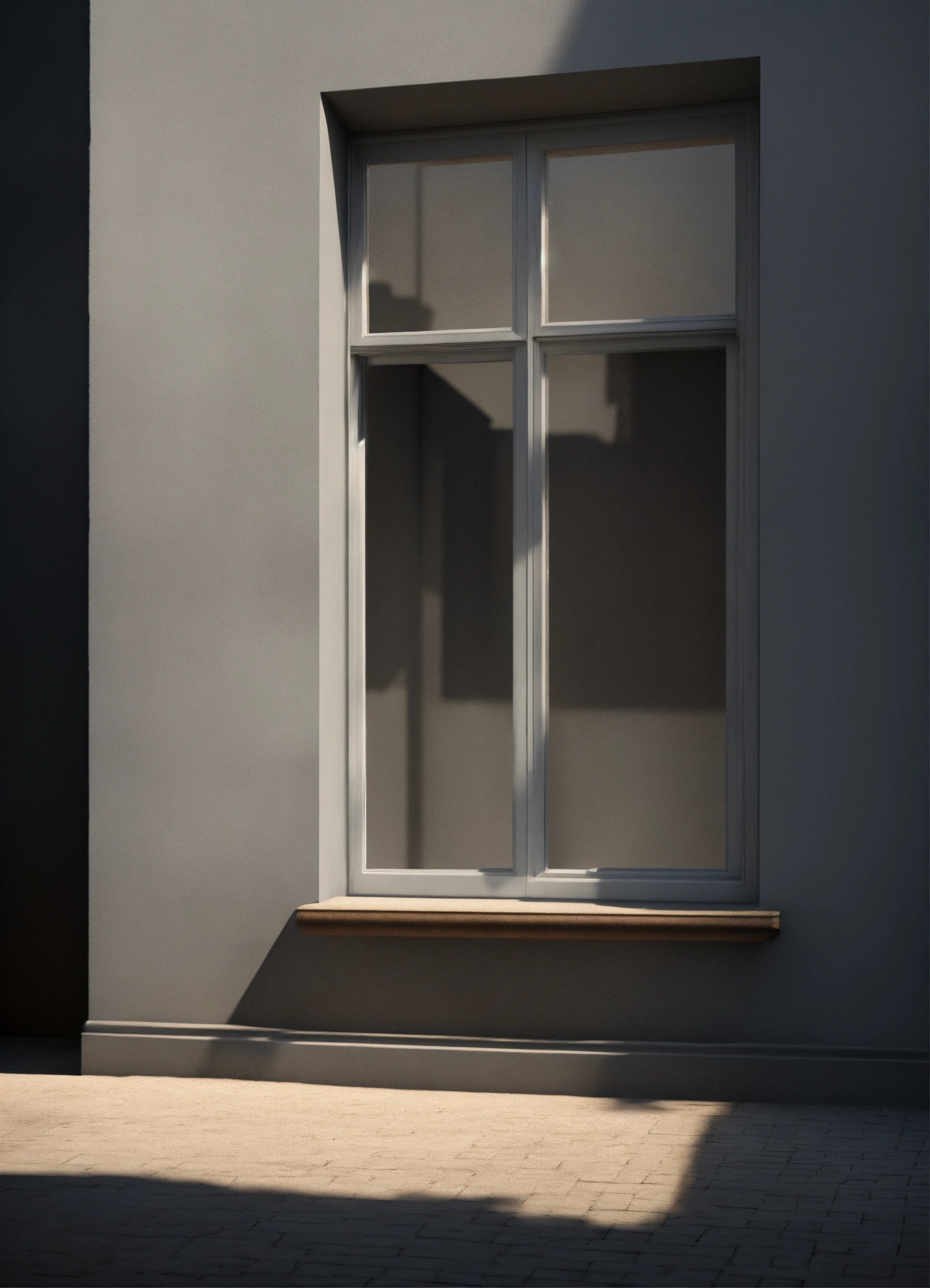 Lexica A grey wall zoomed in, with the shadow of a window, 8K, realistic