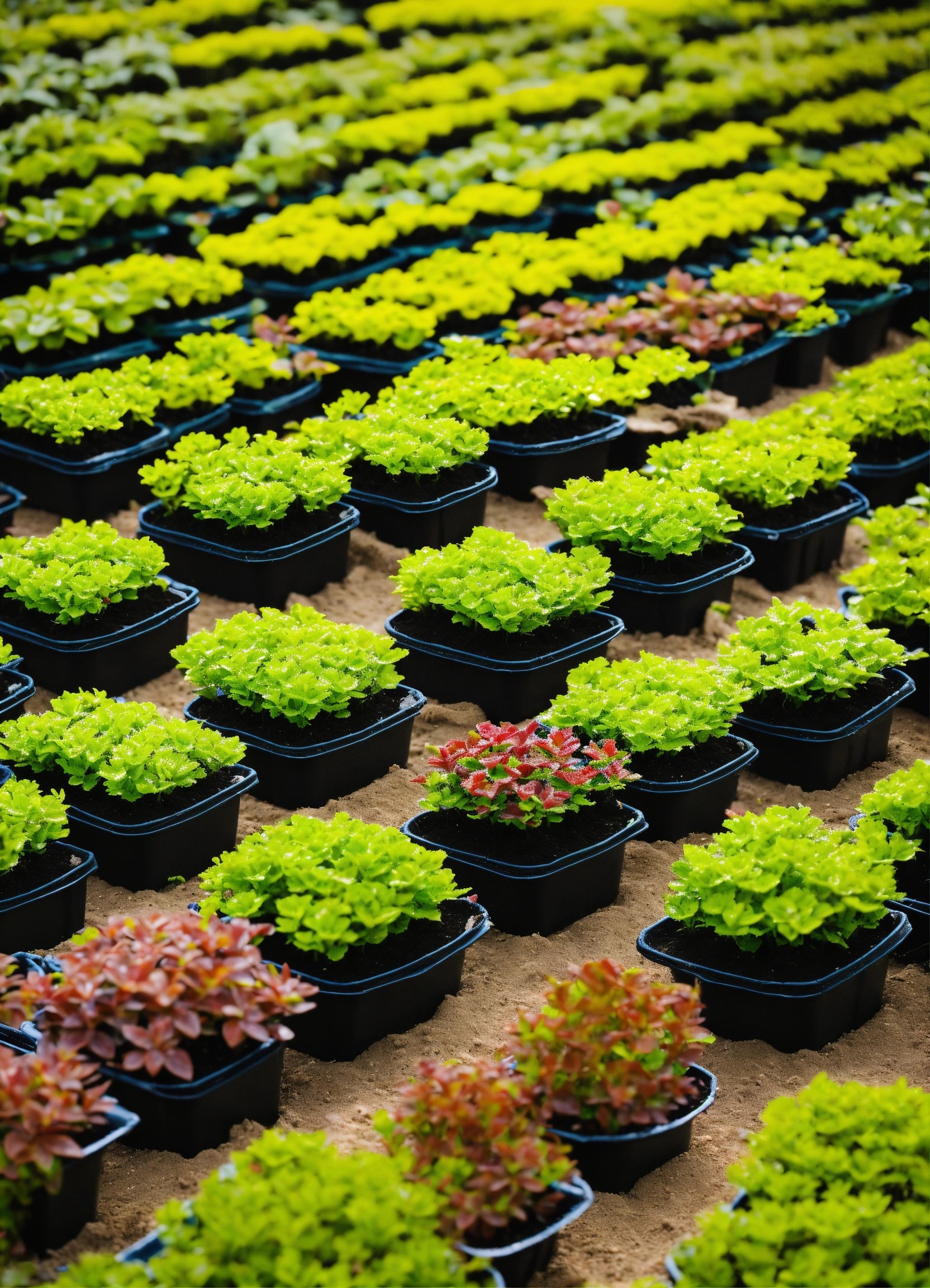 Lexica Agriculture nursery with small plants for sale
