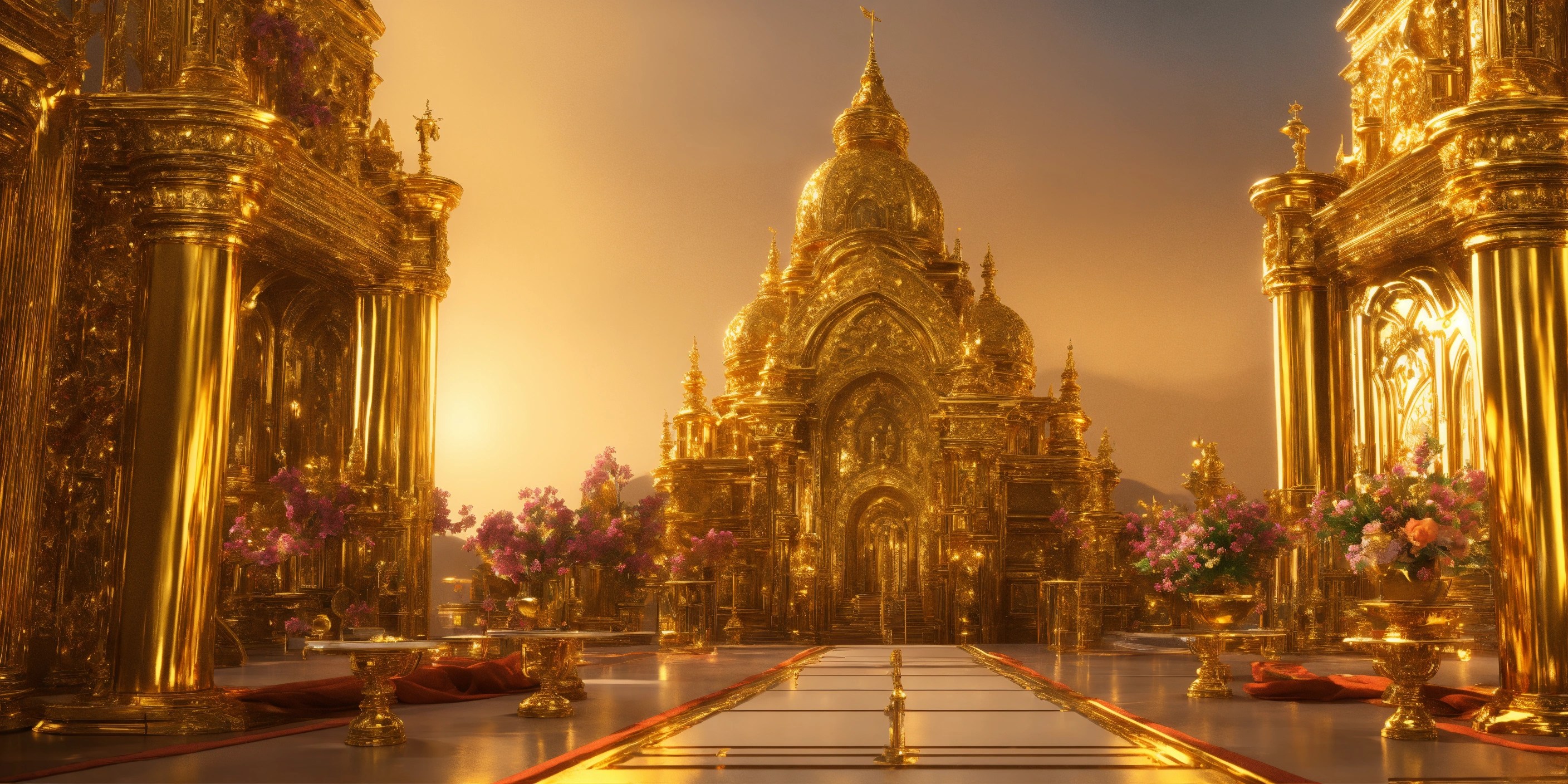 Lexica Automated divinity, gold, breathtaking, 4K resolution, Blender