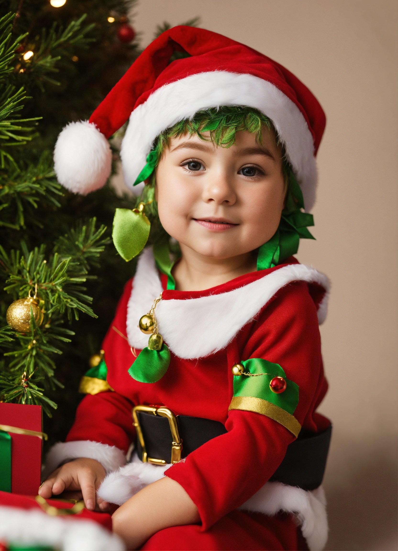 Lexica Santa's Little elf, on a white background