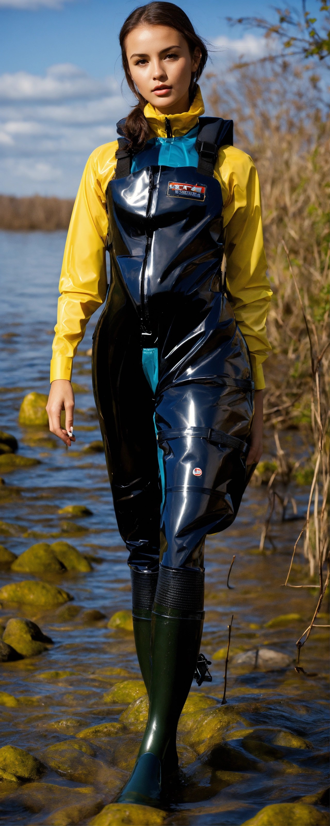 Lexica Girl in glossy waders