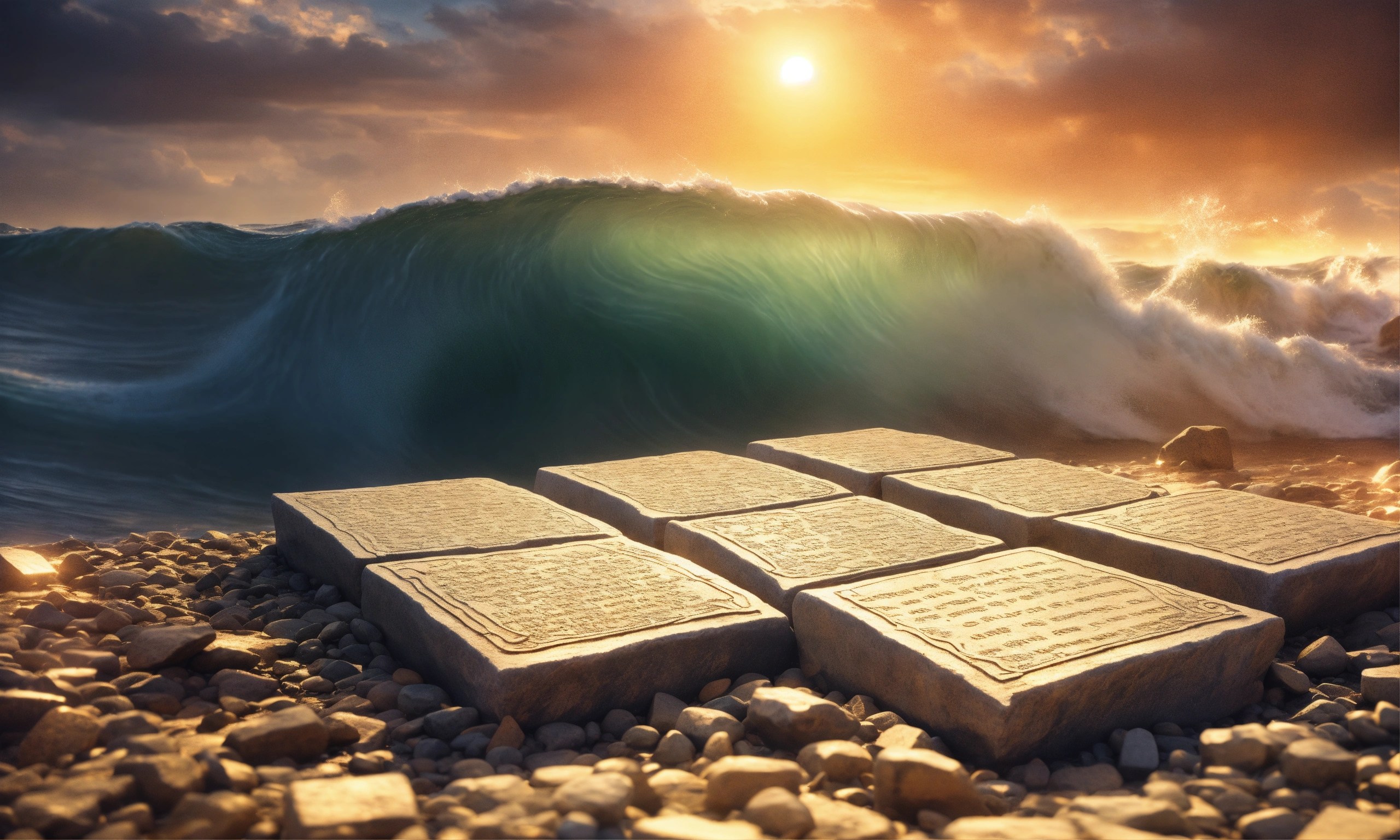 Lexica Stone Tablets Hz. In Moses' hands are the stone tablets of the