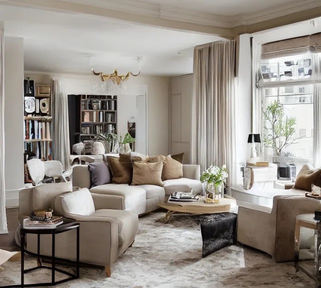apartment designed by nate berkus, muted neutral colors Arthub.ai