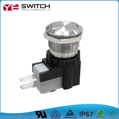 Electrical IP67 Waterproof LED Light Push Button Switch - Electronic