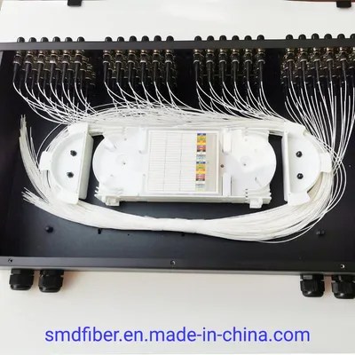 FTTH 96 Core Sc/FC/St/LC Rack Mount Splicing Fiber Optic Patch Panel