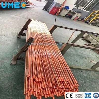 5/8" Solid Copper Bonded Steel Earth Rod Copper Bond Clad Ground Rods
