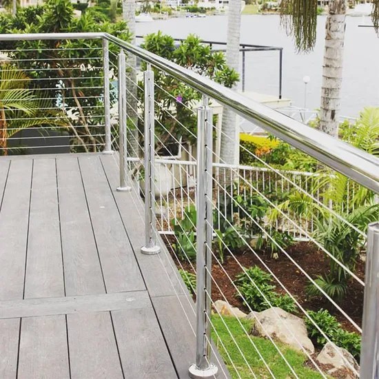 China Wire Rope Railing Balustrade with Stainless Steel Wire Ropes