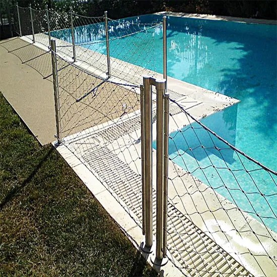 China Flexible Stainless Steel Wire Rope Cable Mesh Fence for Railing