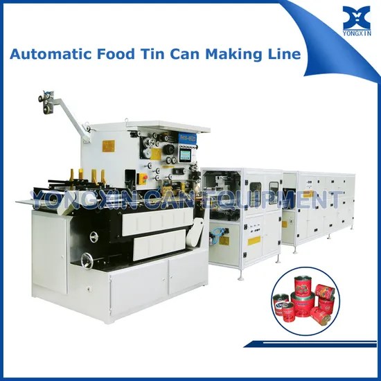 China Automatic Food Tin Can Making Machine Production Line China