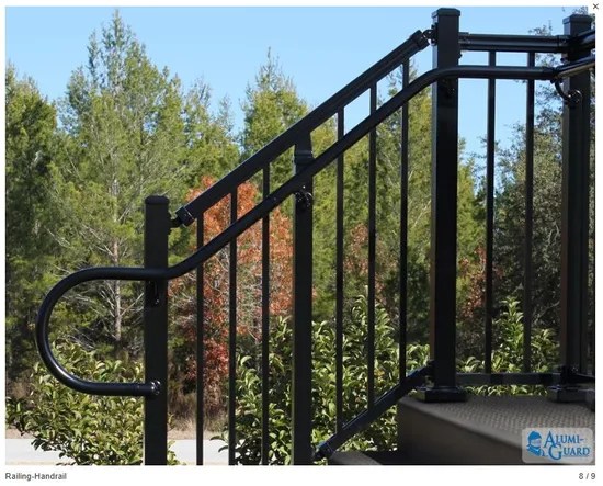 China Competitive Price Wrought Iron Stair Railing Designs From