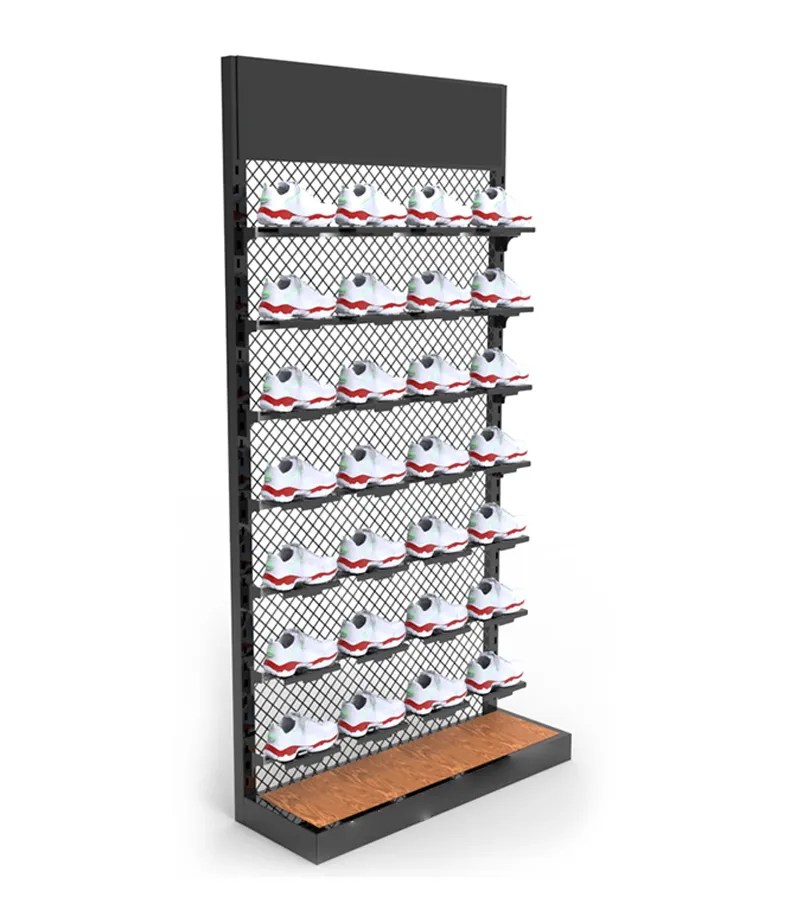 Custom Shoe Display Rack Metal Shoe Display Rack Stand Shelves Pegboard