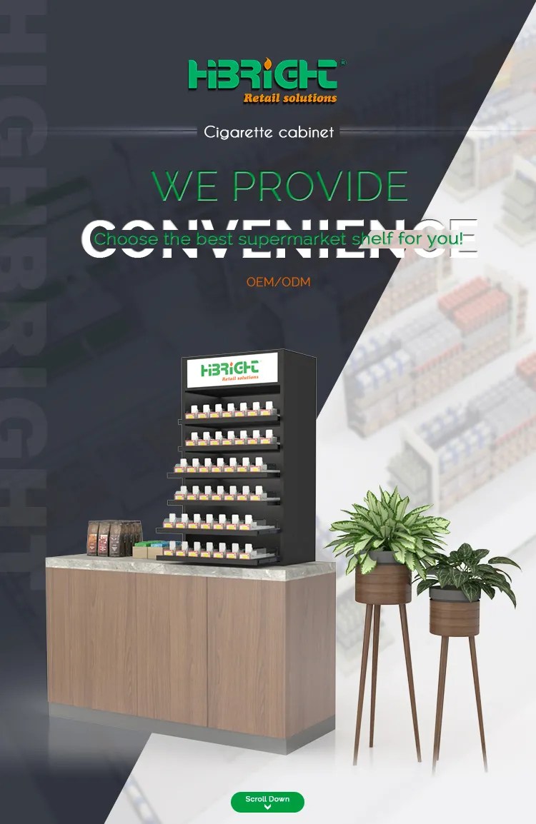 Cigarette Racks Display Shelf for Convenience Store China Cigarette