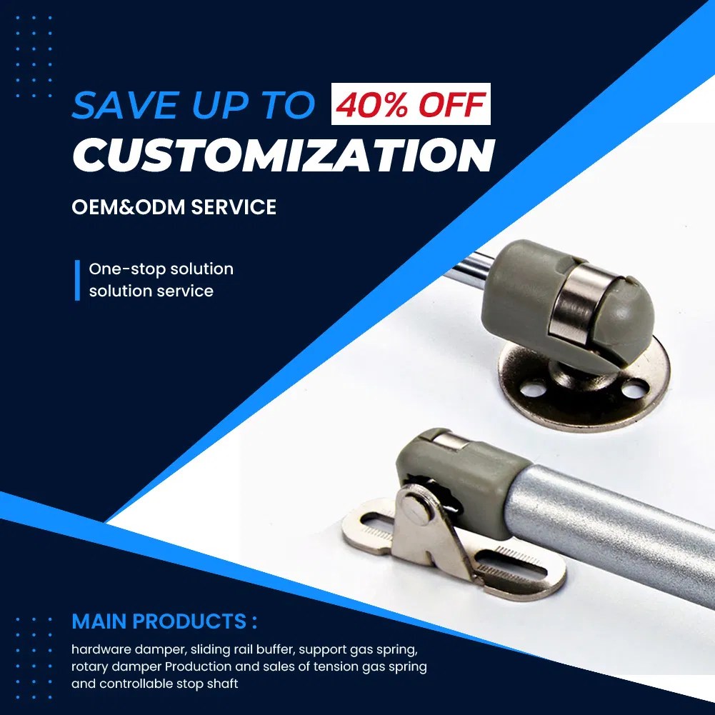 Customizable Compressed Gas Spring Cylinder, Optional Features Include