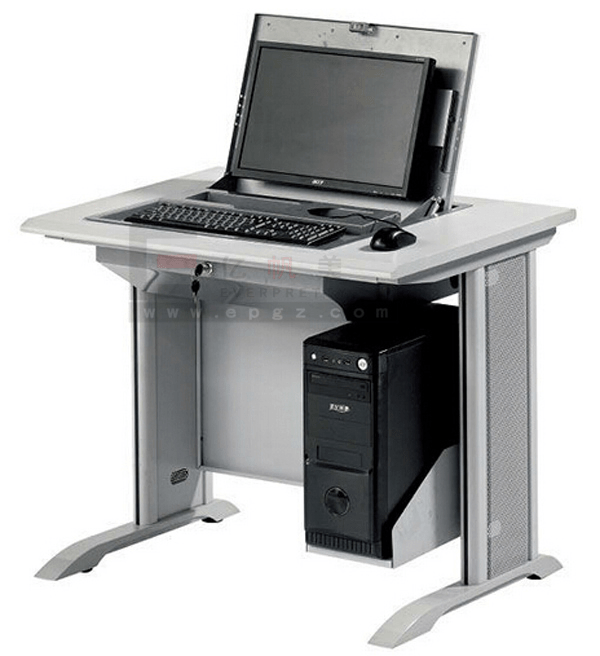 High Quality Smart Computer Lab Table Desk with Metal Frame Smart