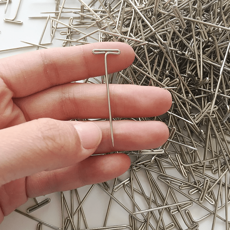 China Polished Silver Color Stainless Steel T Shape Straight Pin China T Straight Pins and T