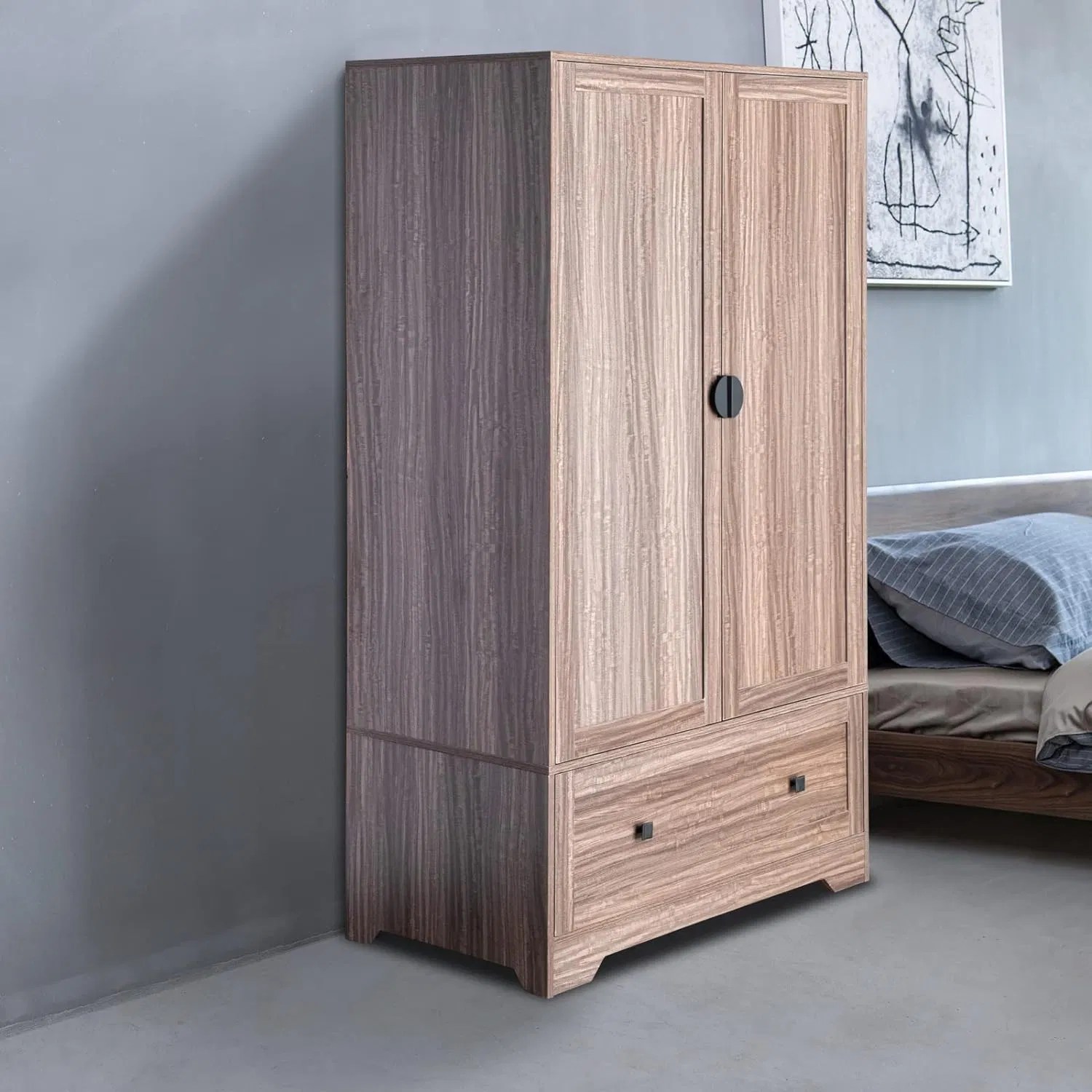 Freestanding Wardrobes with 2 Hanging Rods China Wardrobes with 2