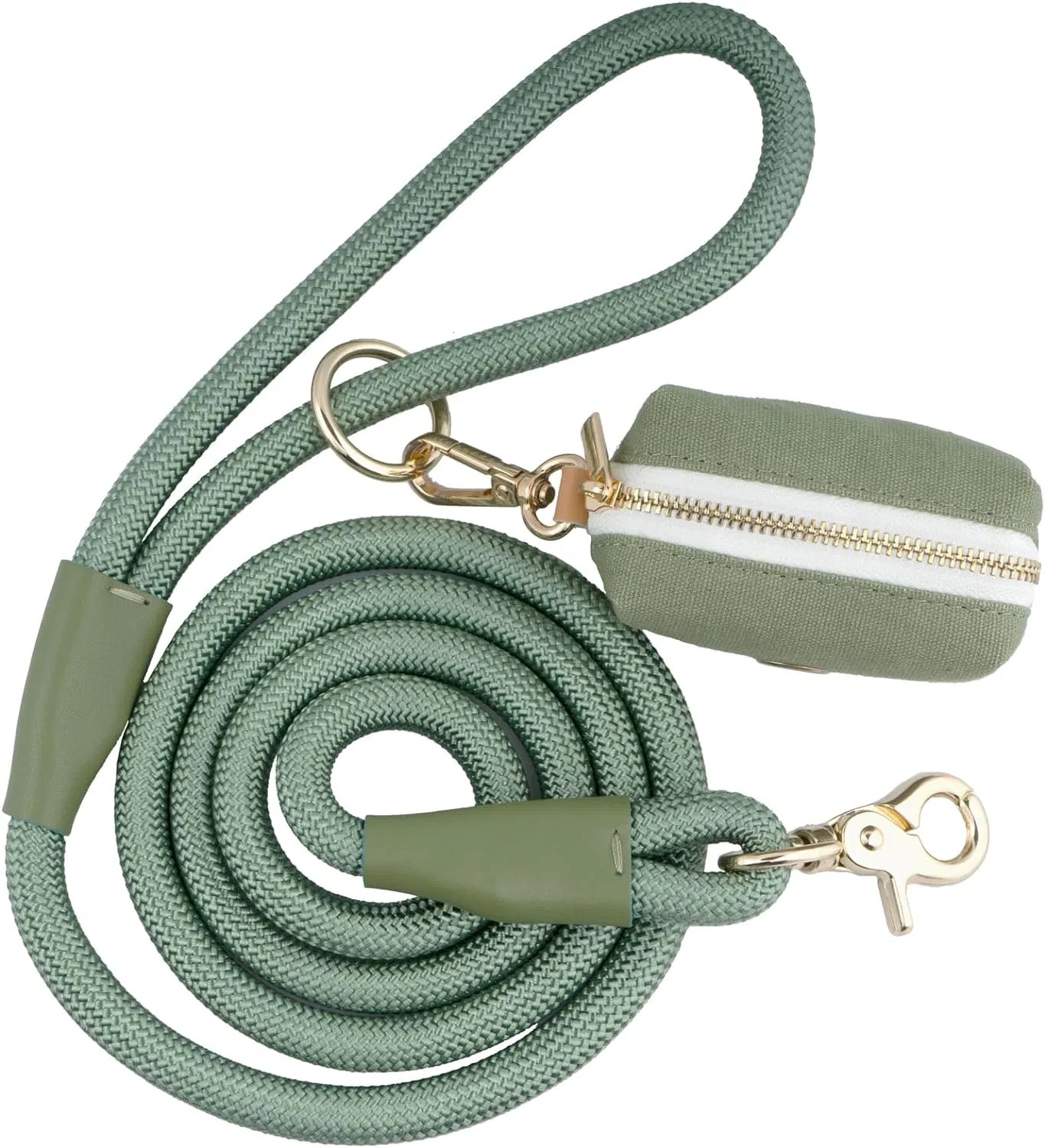 5 FT Nylon Rope Dog Leash with Poop Bag Holder China Dog Lead and Dog