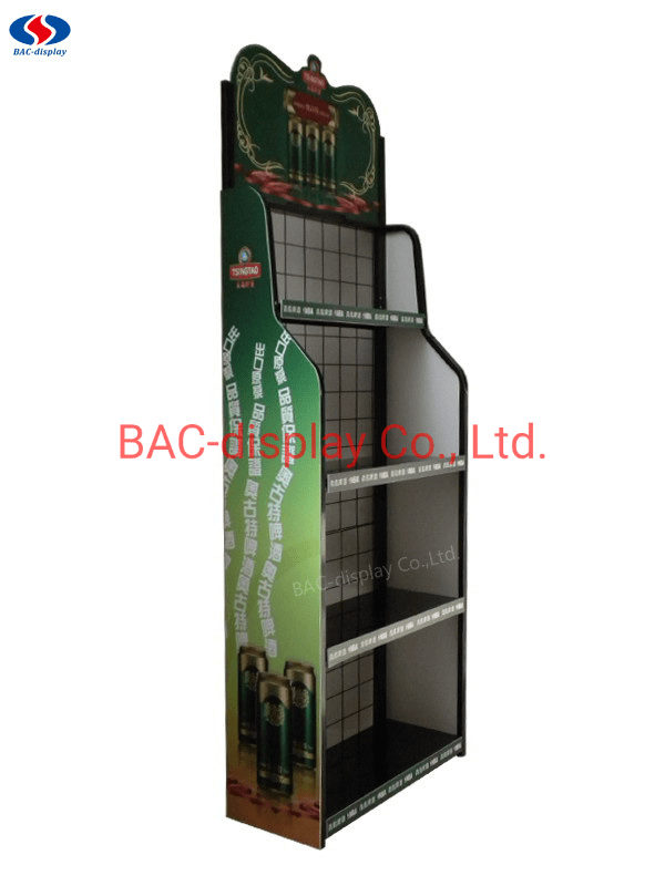 Metal Wire Shelf Display Rack / Beer Advertising Bottle Display Rack