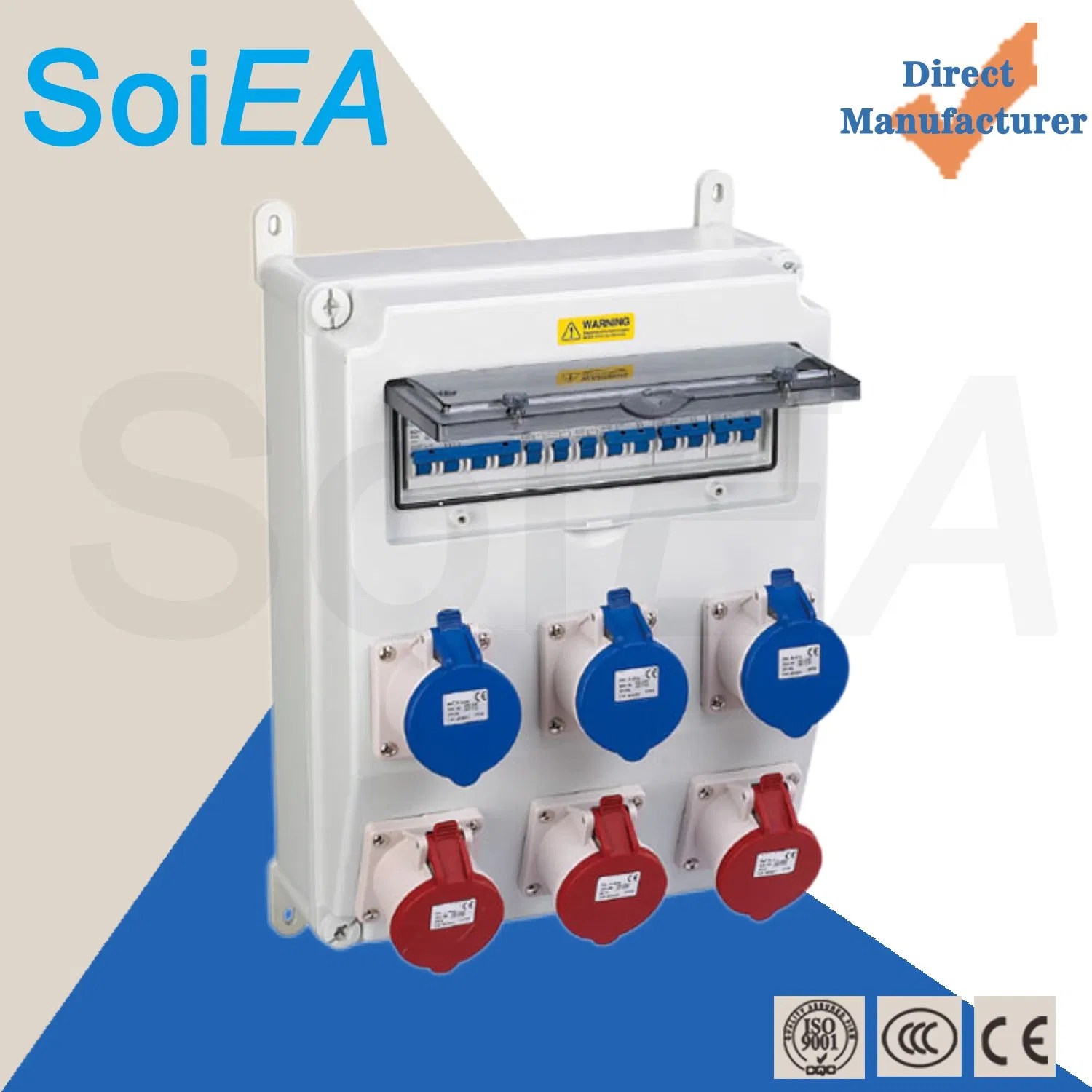 Control Waterproof Industrial Plug Socket Outdoor Portable Power Distribution Box Switch Socket