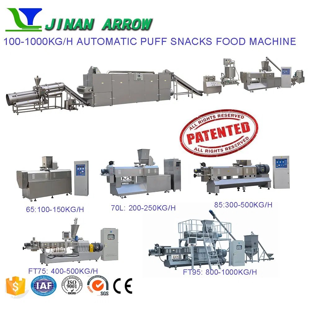 Snack Food Production Line Automatic Snacks Process Line China Snack