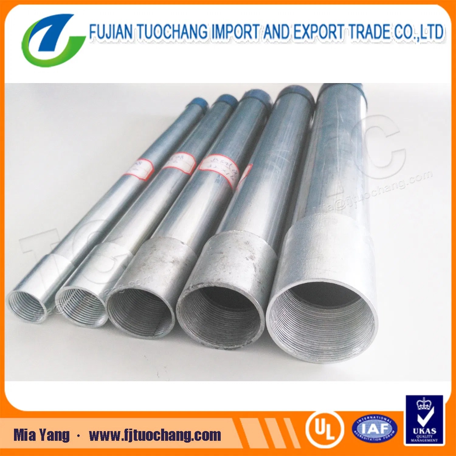 Galvanized Rigid Steel Conduit Grc/Rmc Conduit China Rigid Conduit
