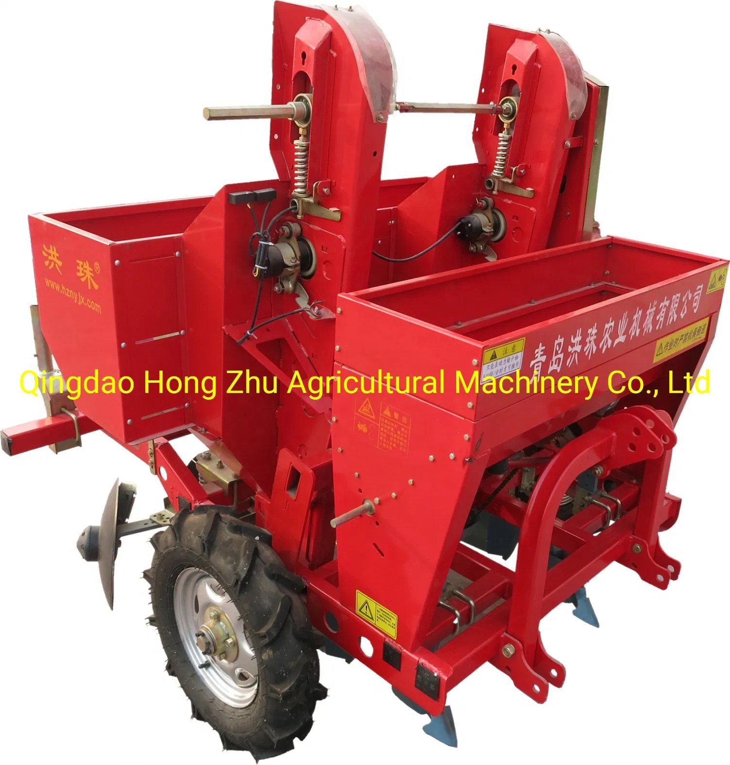 Tractor ThreePoint Hanging Potato Planter with Fertilizer 2 Ridges and