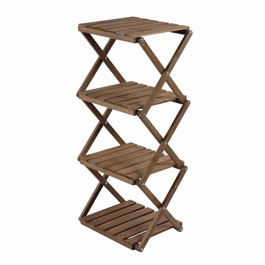 Folded Solid Wood Rack Receiving Rack Solid Wood Rack and Folded