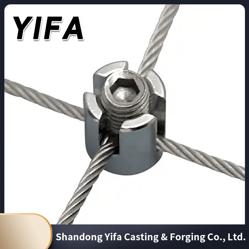 Custom Cross Round Wire Rope Cable End Stop Ring Clamp China Hardware